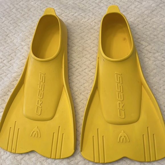 Cressi Yellow Light Junior Swim Fins Size 13 - Picture 4 of 7
